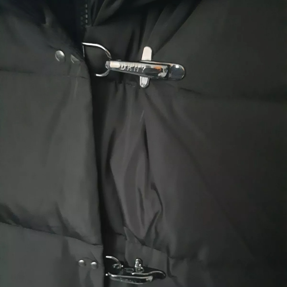 DKNY NWT Black Jacket Puffer L - Picture 8 of 9